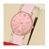 Septem Pink Leather Analog Womens Watch