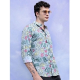 Ketch 100% Cotton Regular Fit Printed Full Sleeves Mens Casual Shirt - Green ( Pack of 1 ) - None