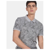 Ruggers Cotton Grey Printed Polo T Shirt - None