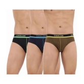 Pack of 3 Dollar Bigboss Assorted Solid Cotton Blend Men Brief - M