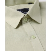 Sage Green Men Linen Shirt XL