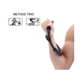 A1VK Adjustable Forearm Strengthener Wrist Exerciser Equipment for Upper Arm Workout and Strength Training - Black