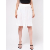 Zima Leto - White Polyester Womens Straight Skirt ( Pack of 1 ) - None