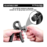 ODDISH Adjustable Resistance 22-88Lbs (10-40kg) Hand Grip Strengthener for Men & Women Gym Workout & Home Use Forearm Exercise - Black