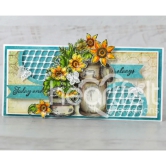 Rustic Sunflower Bucket Die