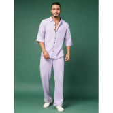 Rigo Lavender Cotton Relaxed Fit Mens Tracksuit ( Pack of 1 ) - None