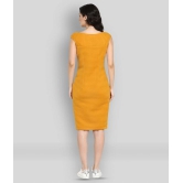 Zima Leto - Yellow Polyester Womens Shift Dress ( Pack of 1 ) - XS