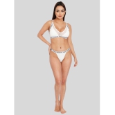 ILRASO - White Polyester Women's Bra & Panty Set ( Pack of 1 ) - None