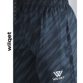 Mens Dryfit Printed Lycra Shorts-Navy / S