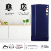 Godrej 180 L 2 Star Direct Cool Advanced Capillary Technology Single Door Refrigerator With Jumbo Vegetable Tray (RD EDGE 205B WRF ST BL, Steel Blue)