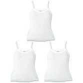 HAP Lovly white Camisole for Girls/inners for girls/spaghetti top/pack of 3 - None