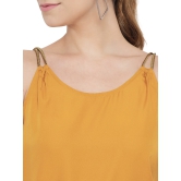 ALL WAYS YOU Women Top Crepe fabric  Yellow XS