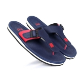 Aadi - Blue Mens Thong Flip Flop - None