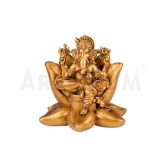 Artarium Padma Lord Ganesha Ji Idol Figurine Decoration & Pooja Gifting Purpose Sculpture Office House Warming Statue Pack of 1