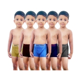 HAP Boys Cotton Trunks | Pack of Five |Innerwear /boxer /Drawer /Outer Elastic - None