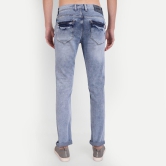 Meghz Men Slim Mid Rise Blue Jeans