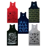 HAP Multicolored Printed Vest for Boys and Girls / pack of 5 /Innerwear Casual Wear - None