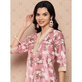 Women Floral Printed Regular Kurta with Trousers