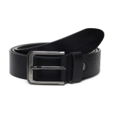 samtroh - Black Leather Mens Formal Belt ( Pack of 1 ) - None