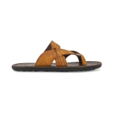 Leeport Tan Flip Flops - 10