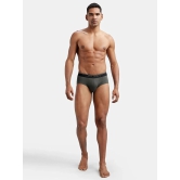 Jockey 8037 Men Super Combed Cotton Solid Brief with Ultrasoft Waistband - Deep Olive (Pack of 2) - None