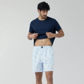 Surf Super Combed Cotton Boxer Shorts Gin Blue L