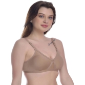 Elina Pack of 1 100% Cotton Non Padded Womens T-Shirt Bra ( Beige ) - None