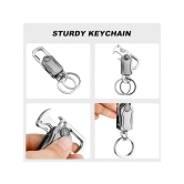 HINGOL Silver Mens Utility Keychain ( Pack of 1 )