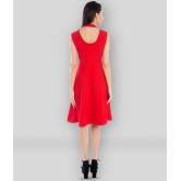 Addyvero - Red Cotton Blend Womens Fit & Flare Dress ( Pack of 1 ) - None