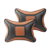 Auto Hub Neck Cushions Set of 2 Brown