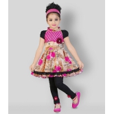 Zadmus - Multicolorcolor Cotton Blend Girl's Frock ( Pack of 1 ) - 5-6 Years