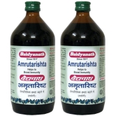 Baidyanath Amrutarishta Bacterial Infection Liquid 450 ml Pack Of 2