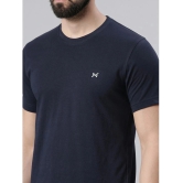 Force NXT - Navy 100% Cotton Regular Fit Mens T-Shirt ( Pack of 1 ) - None