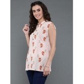 Antaran - Peach Cotton Women's Regular Top ( Pack of 1 ) - None