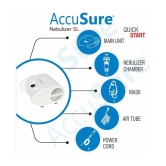 AccuSure SL Nebulizer Compressor Machine for Kids & Adult with Mouth Piece and Mask(White)