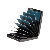 samtroh Black Metallic Mens RFID Wallet ( Pack of 1 ) - Black