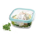 Treo By Milton Hi Borosilicate Clip Fresh Square Container, 320 ml, 1 Piece