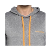 OFF LIMITS Grey Polyester Fleece Sweatshirt - XL