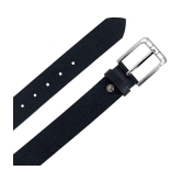 Leather World - Black 100% Leather Men's Formal Belt ( Pack of 1 ) - None