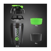 Plastic Green 500 mL Shaker ( Pack of 1 ) - Green