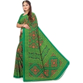 LEELAVATI - Green Georgette Saree With Blouse Piece ( Pack of 1 ) - Green