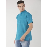 KLOSET By RIAG - Blue Cotton Men's Shirt Style Kurta ( Pack of 1 ) - None