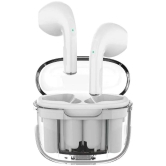 Life Like Transparent Type C True Wireless (TWS) In Ear 10 Hours Playback Powerfull bass IPX4(Splash & Sweat Proof) White