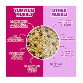 Yum Yum Seeds & Berries Muesli 750g | Whole Grain, Raisins, Cranberries, Watermelon Seeds, Pumpkin Seeds | High Source of Protein | Instant Breakfast Cereal | High in Fiber | Source of Calci