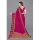 Anand Sarees - Pink Georgette Saree With Blouse Piece ( Pack of 1 ) - Pink