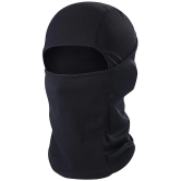 FITMONKEY Unisex Balaclava, Anti Pollution Face Cover, Helmet Liner, Sweat Wicking 4-Way Stretch, Quick Dry, Biking, Cycling & Running Safety Cover (Black, 37 x 23 x 2 cm, Free Size)