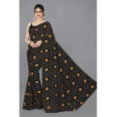 ANAND SAREES - Black Georgette Saree Without Blouse Piece ( Pack of 1 ) - Black