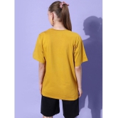 Difference of Opinion - Mustard Cotton Loose Fit Womens T-Shirt ( Pack of 1 ) - None