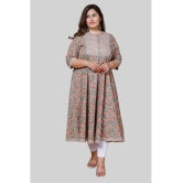 miravan - Multicoloured Cotton Women's Flared Kurti ( Pack of 1 ) - None