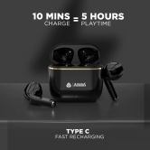 NB140 Dhamaal Earbuds-Black / 24 Hours